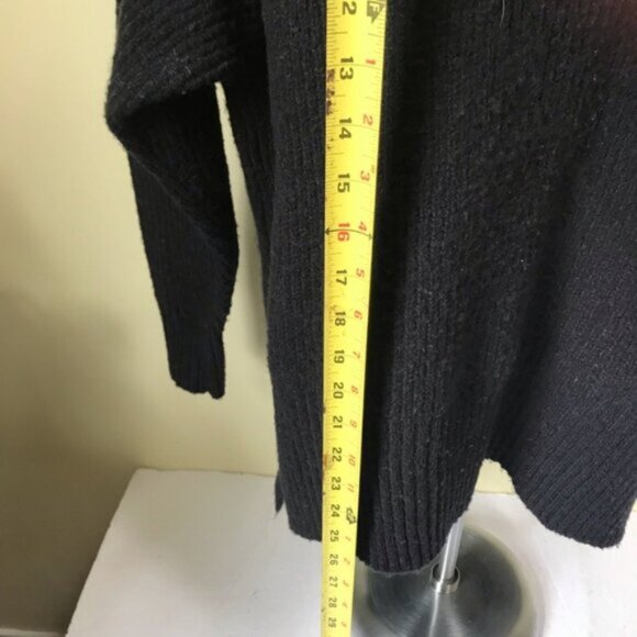 Grace NEW The Perfect Fit Oversized Wool Knit Mock Neck Side Slits Sweater Top M - Picture 11 of 14
